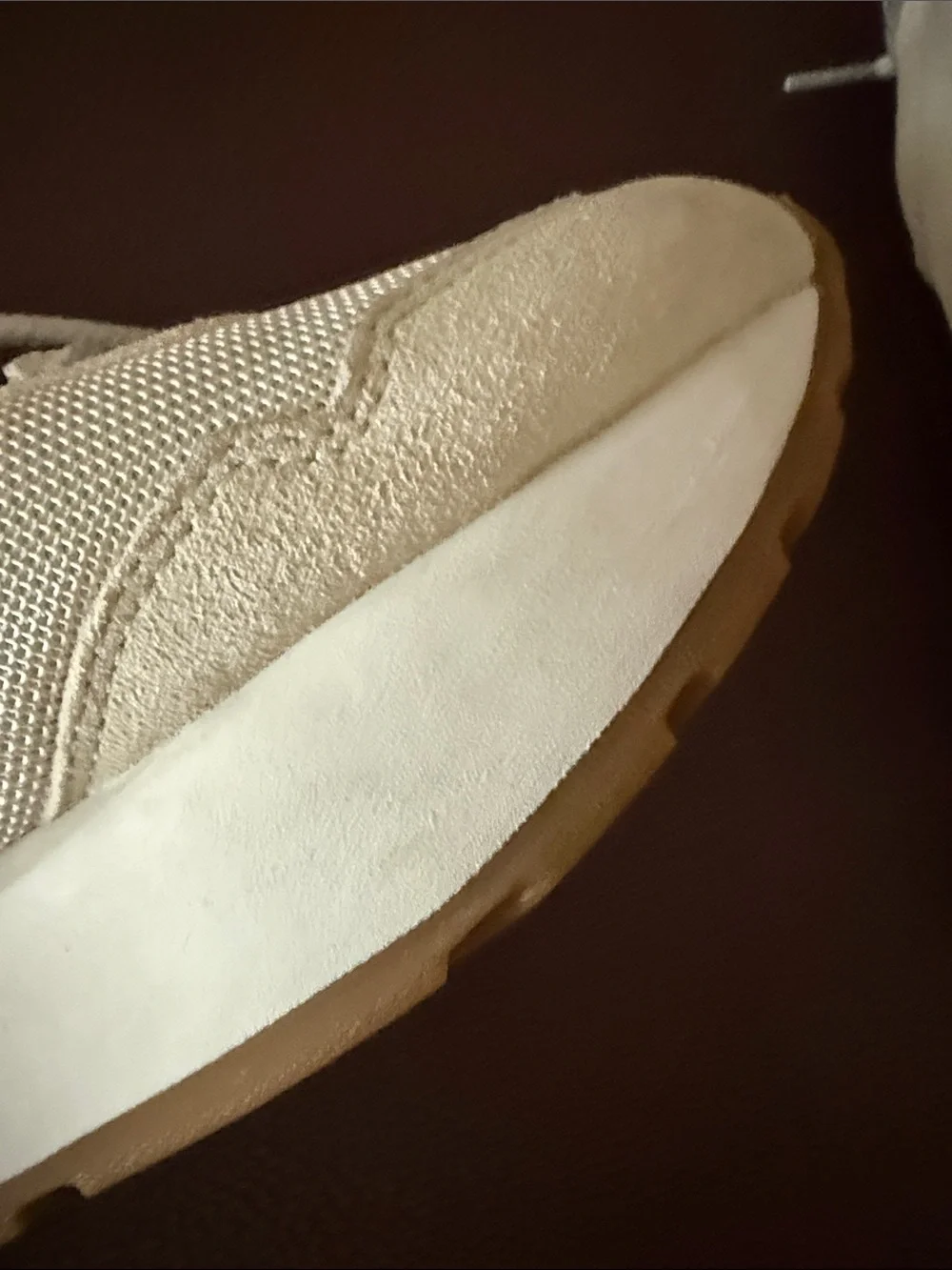 New Balance Cream and Gum 515H Platform Sneakers